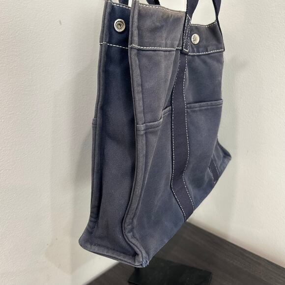 1015 HERMÈS Toile Fourre-Tout MM Tote Slate - Picture 4 of 6